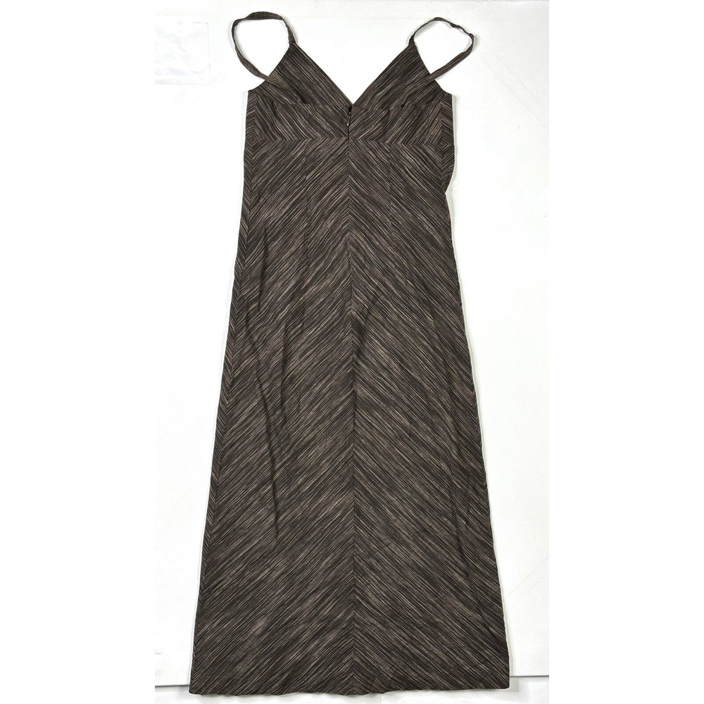Old Navy Dress Women's 2 Linen Blend Brown Pencil Maxi Summer - Picture 9 of 12